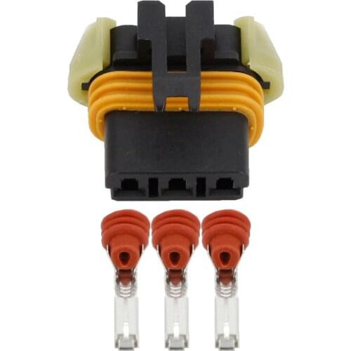 5 Sets 3 pin Automotive Connectors Plastic Harness Connector With Terminal DJ7039Y-2.8-21 3P