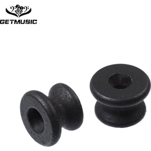 6pcs Ebony Guitar Strap Button Guitar endpins Strap Lock