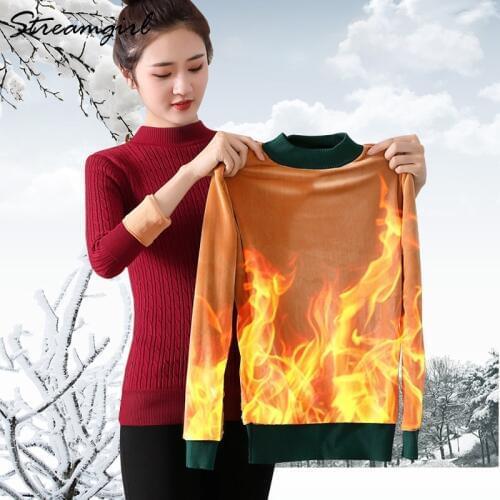 Velvet Sweater Women Winter Turtleneck Pullover Sweaters Women Invierno 2019 Jumpers Ladies Womens Thick Sweater For Women Tops