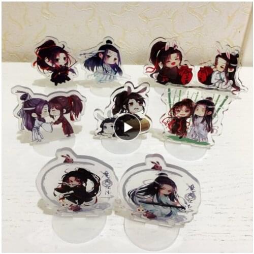 Grandmaster of Demonic Cultivation MDZS Wuxian Wangji Acrylic Figure Cartoon Stand Model Plate Desk Decor CosplayXmas Gifts