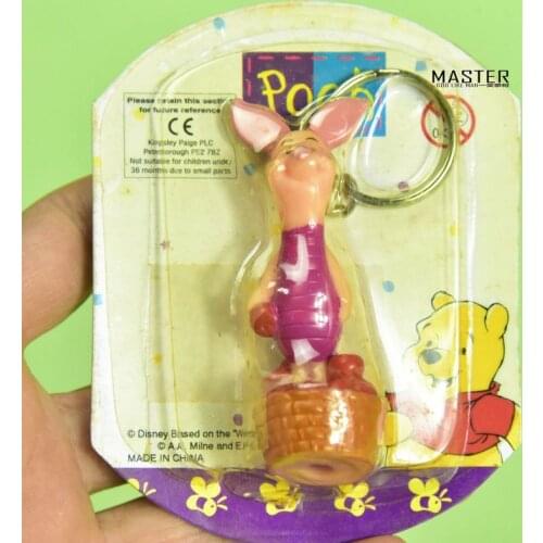 Disney Genuine Plus Keychain Car Bag Pendant Winnie The Pooh Lovely Model Kids Toys For Girls Boy Gift
