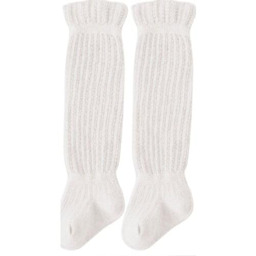 Baby Newborn Boys Girls Solid Mesh Breathable Socks Elastic Over Knee Anti-Mosquito Socks Infant Toddler Socks 0-2 Years