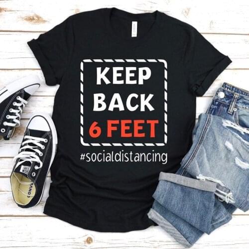 Keep Back Social Distancing T-shirt Oversized T Shirt
