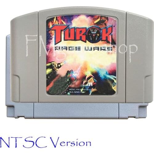 Turok Rage Wars Memory card Game Cartridge for 64 bit USA NTSC Version Video Game Console Card vita Mortal