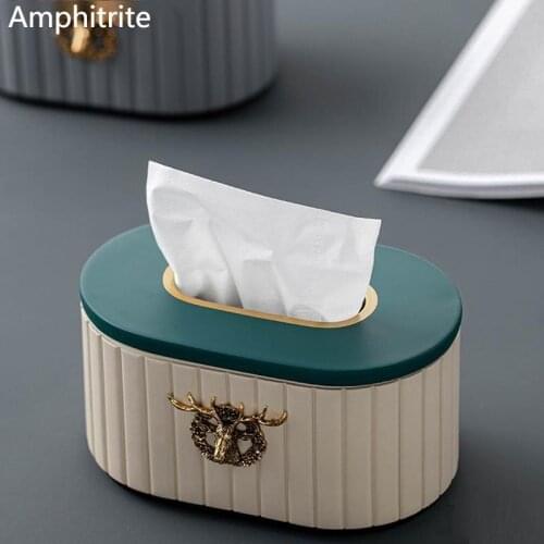 European Style Living Room Home Storage Tissue Box Creative Pumping Box Modern Napkin Decoration For Home Ornaments