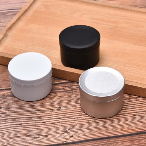 Luxury Candle Jars with Lid Bulk Round Candle Container Tins Empty Storage Box for DIY Salves Skin Care Beauty Samples