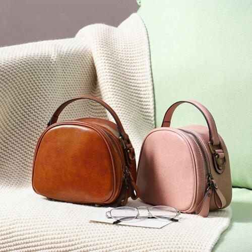 Summer Small Bag Women 2021 New Fashion Round Female Bag Retro Portable Mini Small Round Bag Crossbody Bags