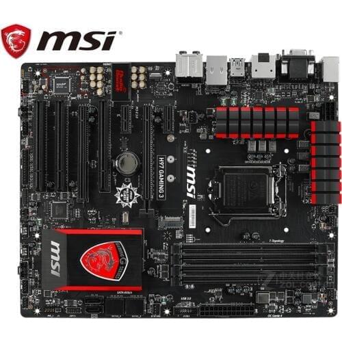 Desktop motherboard MSI H97 GAMING 3 used PC H97 DDR3 LGA 1150 motherboard Socket LGA 1150 i7 i5 i3 DDR3 SATA3 UBS3.0 boards