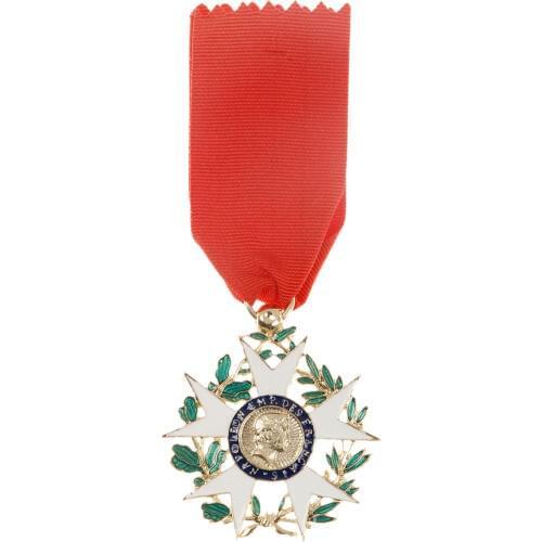 FRANCE NAPOLEON LEGION D'HONNEUR MEDAL BADGE WITH RIBBON