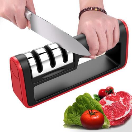 Multifunctional Knife Sharpener Diamond Tungsten Steel Ceramic Knife Sharpener Kitchen Sharpening Tool Stone Household
