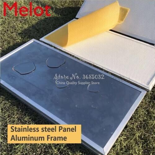 New Hand Pressure Beeswax Foundation Sheet Making Machine Wax Comb Embosser Mill Machine for China /Italian Bee 41.5*19.5cm