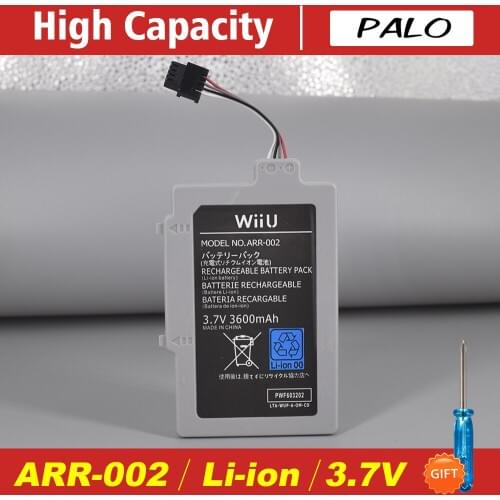 PALO 3.7V 3600mAh Li-Ion Rechargeable Battery for Nintendo Wii U GamePad ARR-002