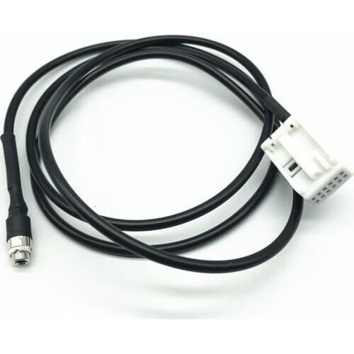 3.5mm Aux Input Adapter Female Jack Audio Cable Wiring Harness For VW Passat B6 Golf 6 MK6 RCD510 RCD310 RCD210 RNS510 RNS315