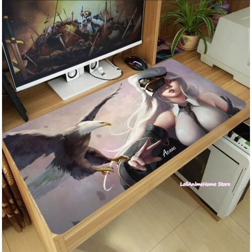 Hot Anime Azur Lane USS Enterprise Mouse Pad Thicken Laptop Gaming Mice Mat Table Keyboard Mat Anti-Slip Playmat Cosplay