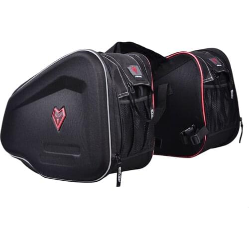 Saddle Bags Motorcycle Luggage Tank Tail Leather Helmet Saddle Bags Leg Rear Trunk Back Seat Motorbike Saddlebags Waterproof