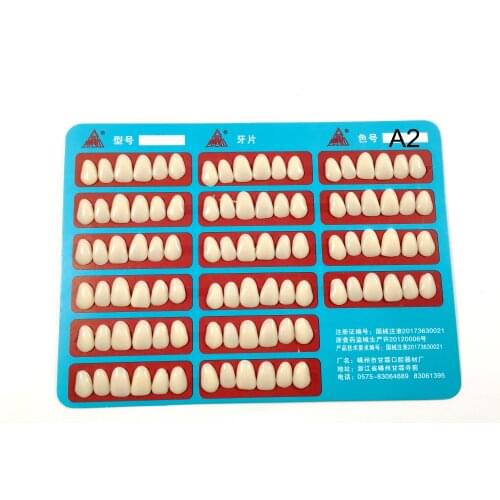 A2 Color Dental Veneers Teeth Whitening Temporary Crowns Resin Upper Anterior