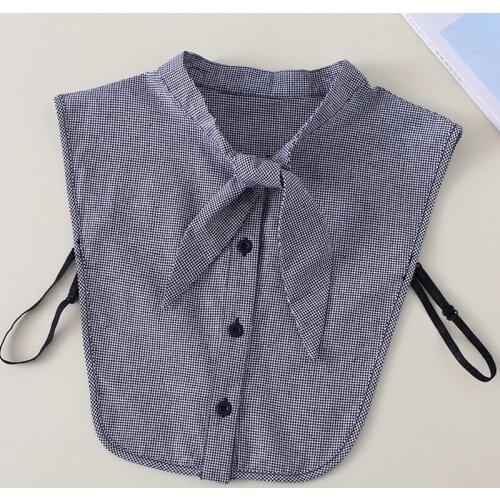 Women Solid Color Stand Fake Collar Adult Flase Collars Ties Sweater Decoration Female Half Shirt Detachable Collar Nep Kraagie