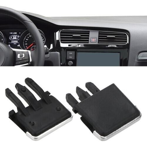 1Pair Slice Clip Air Vent Louvre Blade Black For Toyota Corolla Car Air Conditioning Leaf Adjust Clips