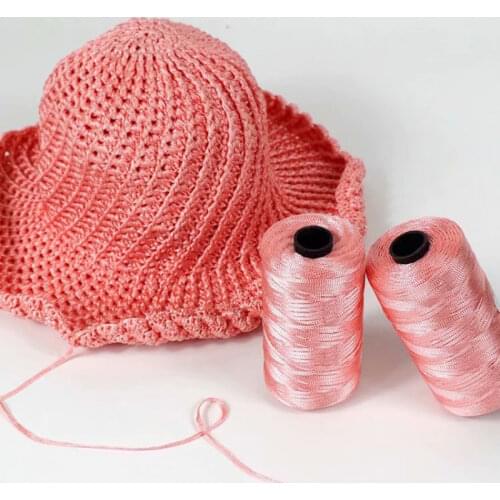 3pcs New Flat Hook Hat Line Hand-woven Diy Ice Silk Spring/summer Slippers Bag Line Yarn Knitting Yarn for Knitting