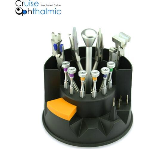 3T Eyeglasses Optical hand tools set Repair Tools Set 8 Piler with 6 Screwdriver 4 spare blades bits Optometry Pro