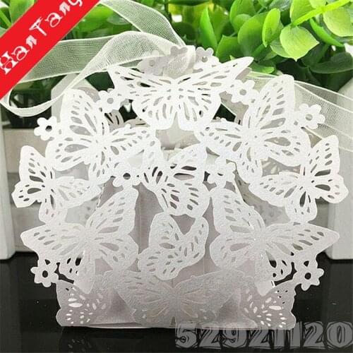 50Pcs/set Birthday Wedding Party Favor, Wedding Gift Bags Chocolate Candy And Gift Boxes Bridal Shower Party Paper Gift Box 7Z