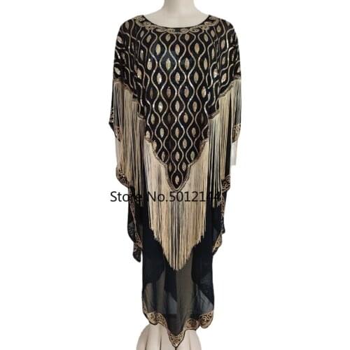 African womens dress African dress sequins high quality top fashion African womens dress A coat