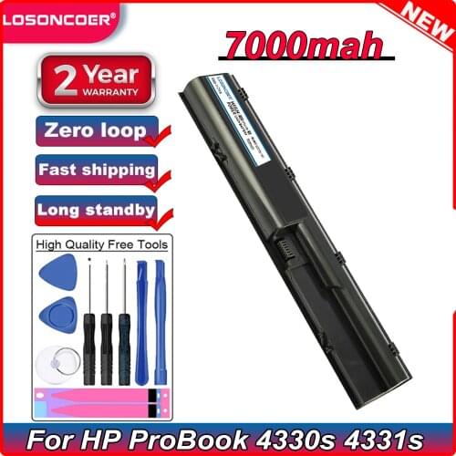 7000mAh PR06 Laptop Battery For HP ProBook 4330s 4331s 4430s 4431s 4435s 4436s 4440s 4441s 4540s QK646AA LC32BA122 PA3533