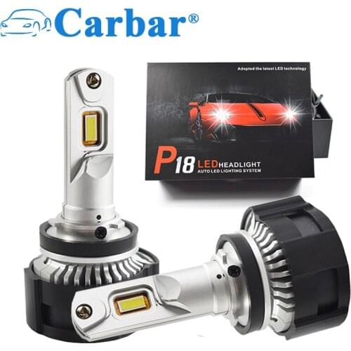 Auto LED Headlights P18 H4 LED H7 H11 H8 HB4 HB3 9005 9006 9007 H13 Car Headlamp Bulb P13W 52W 6500LM High Power LED Headlamps