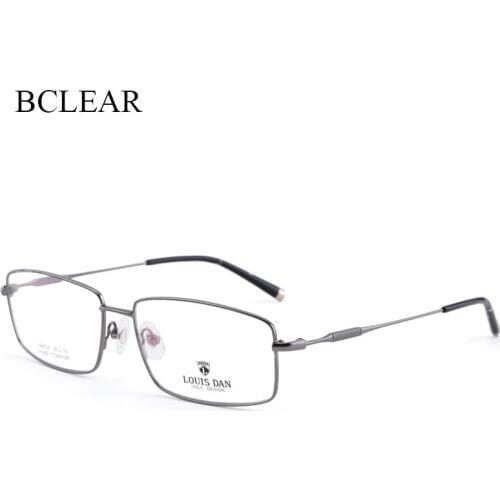 BCLEAR Titanium Optical Glasses Frame Men 2019 New Full Square Myopia Eye Glass Prescription Eyeglasses Korean European Eyewear
