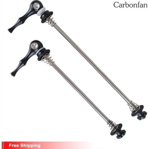 Carbonfan Titanic 46g Lightest CNC 1 Pair Quick Release Front 100*9mm,Rear 130*9mm Ti-Skewer Bicycle Hub Road/Mtb Bike Titanium