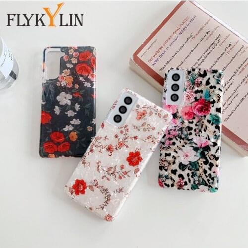 Flower Phone Case For Samsung Galaxy A52 A72 A32 A51 A71 A50 A70 Cover For Samsung S20 FE S21 Plus Note 20 Ultra Soft Back Shell