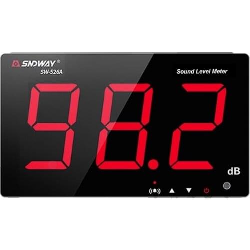 SNDWAY SW-526A 30-130dB Digital Sound Level Meter Data PC via USB Wall hanging Noise Decibel Monitoring Tester Diagnostic-tools