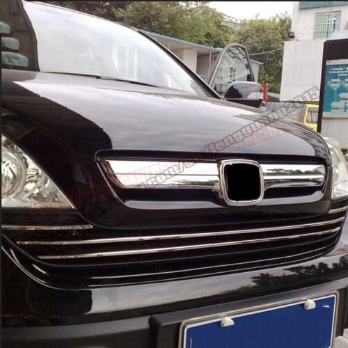 For Honda CRV CR-V 2007 2008 2009 ABS Chrome Front center grill grille Cover Trim