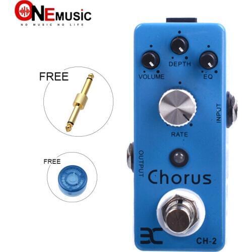 EX Micro Pedal CH-2 Chrous Pedal Metal Case Mini Pedal + Free Connector