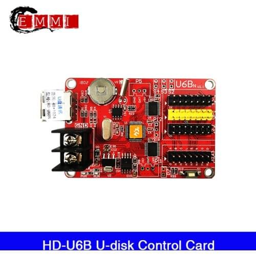 Huidu single dual color control card HD-U6BN led display asynchronous card for tube chip color led display