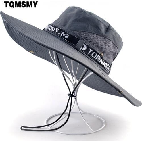TQMSMY Camouflage hat men Outdoor Fishing cap Wide Brim Anti-UV caps for women sun hats Summer Quick dry mesh hat gorro bone