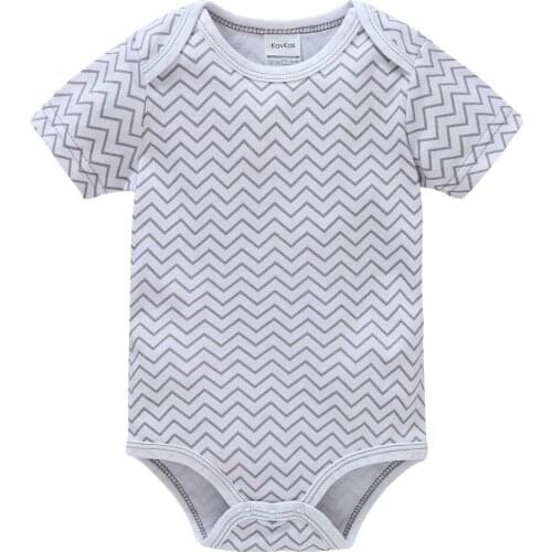 2021 Striped Cotton Baby Bodysuit Short Sleeve Summer Newborn Clothes Soft Overalls 0-12 months bebe body Clothing