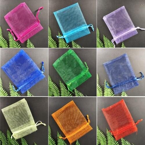 Candy Wedding Party Goodie Packing Gift Organza Bag Jewelry Packaging Favors Cake Pouches Drawable Bags Present For Sweets 5z