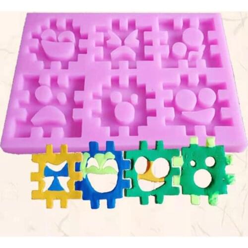 DIY Creative Baking Tool Ghost Face Cube Fondant Cake Biscuit Jelly Silicone Mold Chocolate Mold Resin Mold