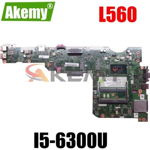Laptop motherboard For LENOVO Thinkpad L560 I5-6300U Mainboard Core SR2F0 DDR3L