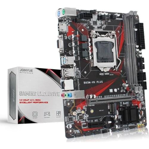 JGINYUE B85 Motherboard LGA 1150 For i3 i5 i7 Xeon E3 Processor DDR3 Ram Memory Support PCI-E M.2 Micro-ATX plate B85M-VH PLUS