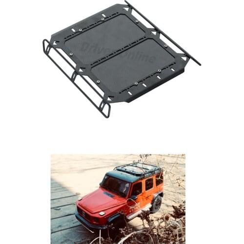 Metal carbon fiber Luggage Tray Roof Rack for 1/10 RC Crawler Traxxas TRX-6 6X6 G63 G500 Upgrade Parts