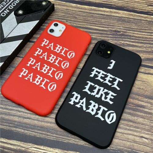 Fashion tide soft case for iphone 11 pro x xs max xr 8 7 6 6s plus matte silicone phone cover Kanye Text coque fundas 11 pro