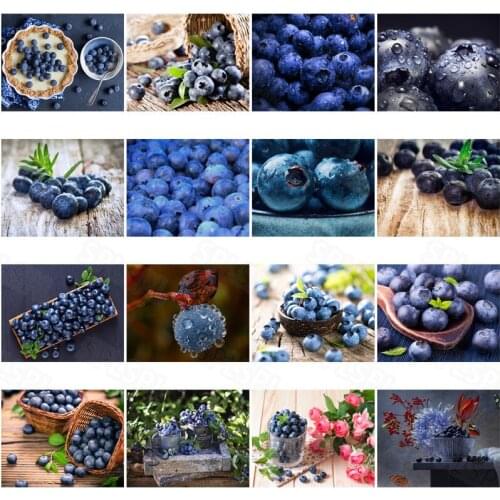 Diy Diamond Painting Modern Creative Food Fruit Blueberry Personality Painting Living Room Bedroom Decoration Painting