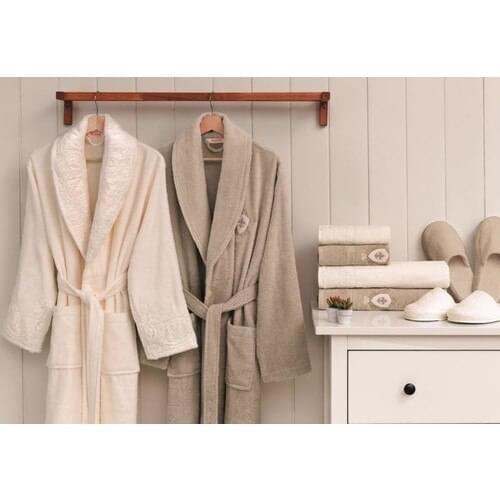 Özdilek Wedding Family Robe Set Cream-Stone