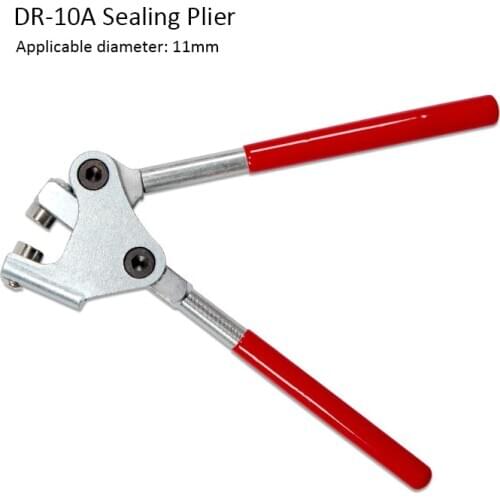 Sealing Wire Lead Seal Sealing Pliers Calipers For Seal Water Meter Anti-Theft Sealing Red Plastic Coated Handle sealing pliers