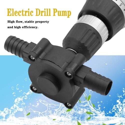 Portable Electric Drill Pump Diesel Oil Fluid Water Pump Mini Hand Self-priming Liquid Transfer Pumps Home Garden Outdoor Tool