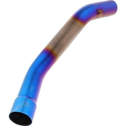 Durable 51mm Exhaust Muffler Escape Middle Connect Pipe For Kawasaki ZX10R 08-17