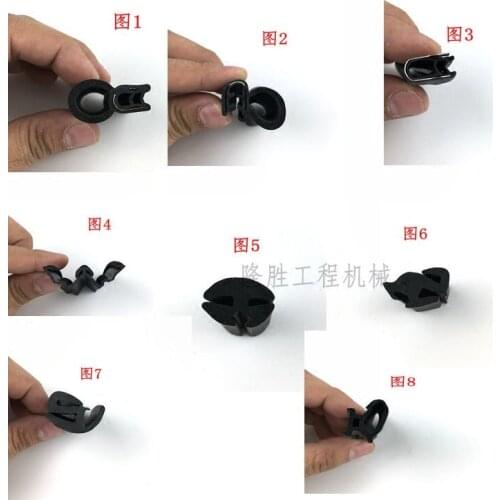 Excavator Komatsu Sany Hitachi dustproof and waterproof strip/sealing strip/cab door and window rubber strip 1 meter