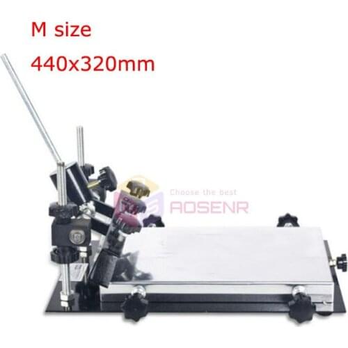 New M Size 440x320mm Manual Solder Paste Printer PCB SMT Stencil Printer Silk Printing Machine